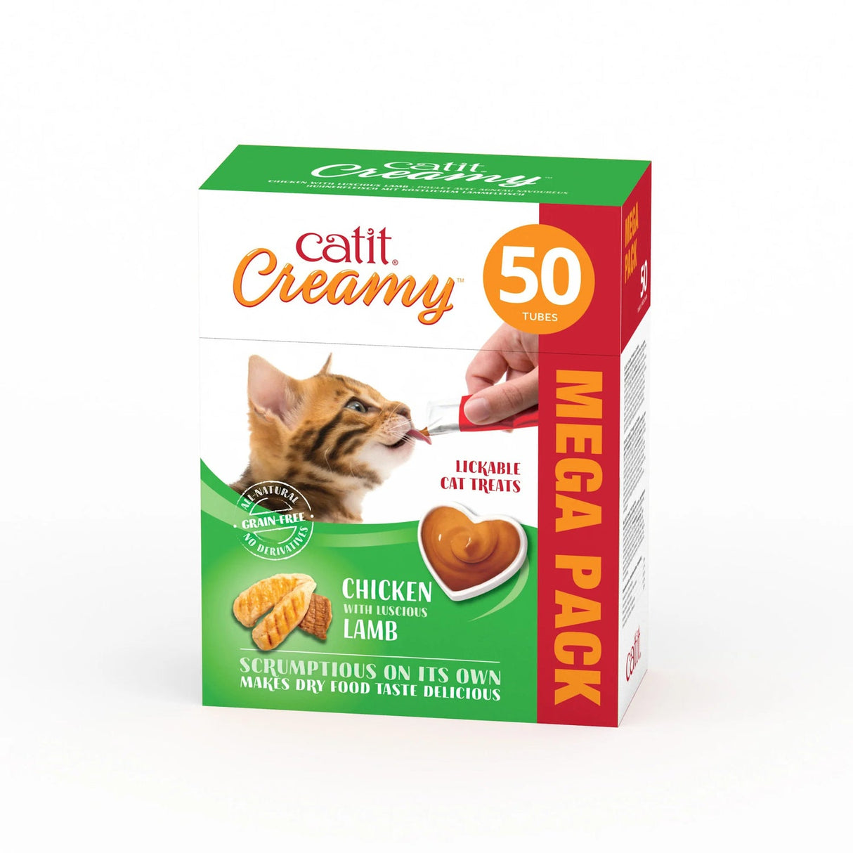 Snacks cremosos para gatos Catit Creamy – 50 Tubos