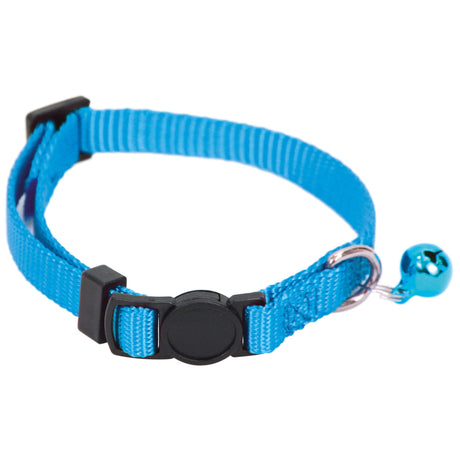 Collar de nylon con cascabel Premier CAT azul (30 cm) - CL4001