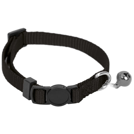 Collar de nylon con cascabel Premier CAT negro (30 cm) - CL4002