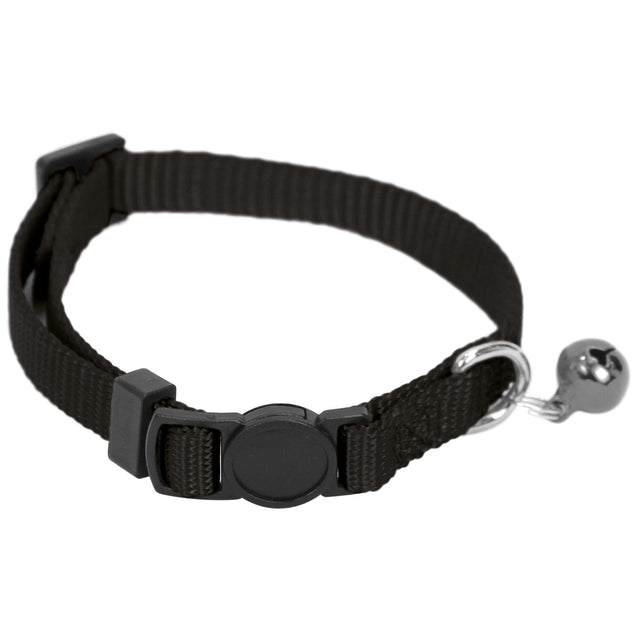 Collar de nylon con cascabel Premier CAT negro (30 cm) - CL4002