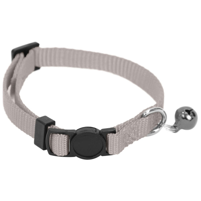 Collar de nylon con cascabel Premier CAT gris (30 cm) - CL4003