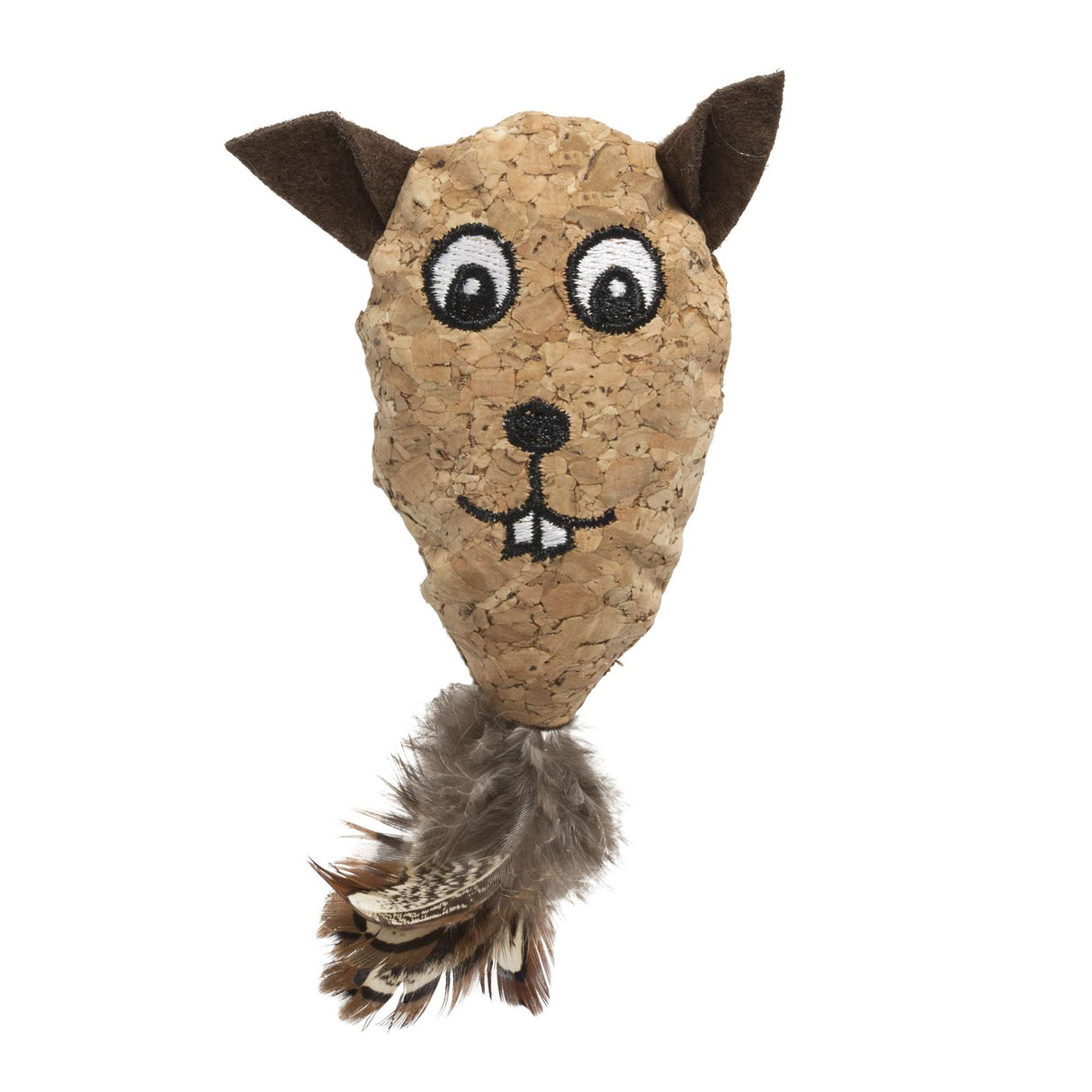 Juguete castor de corcho para gatos (15 cm) - CPW1070