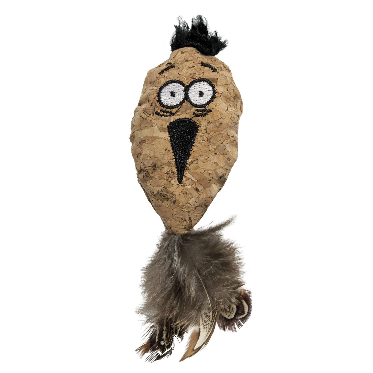 Juguete loro de corcho para gatos (15 cm) - CPW1071