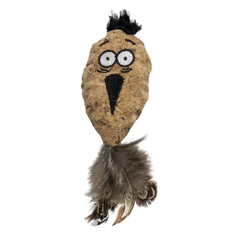 Juguete loro de corcho para gatos (15 cm) - CPW1071