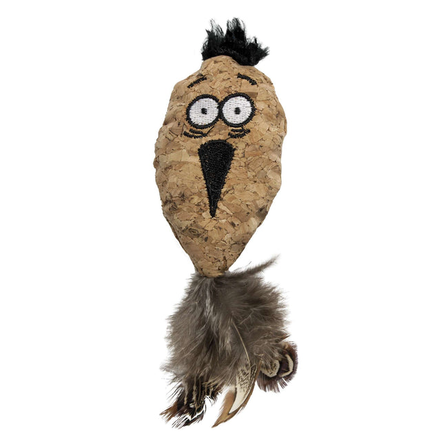 Juguete loro de corcho para gatos (15 cm) - CPW1071