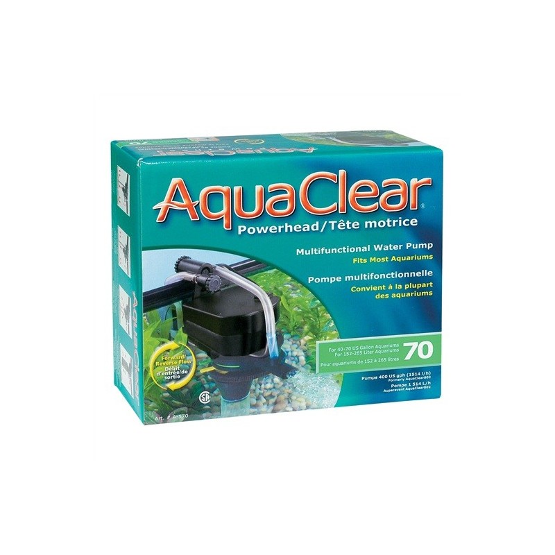 Bomba sumergible Aquaclear 70 para acuarios de 152 a 265 litros