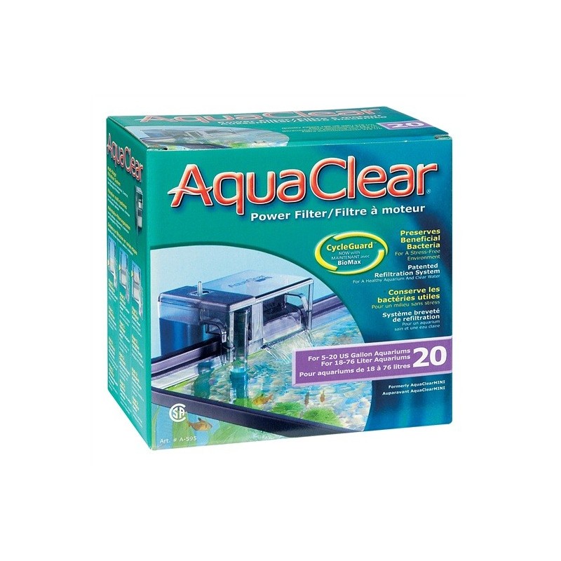 filtro cascada aquaclear 20