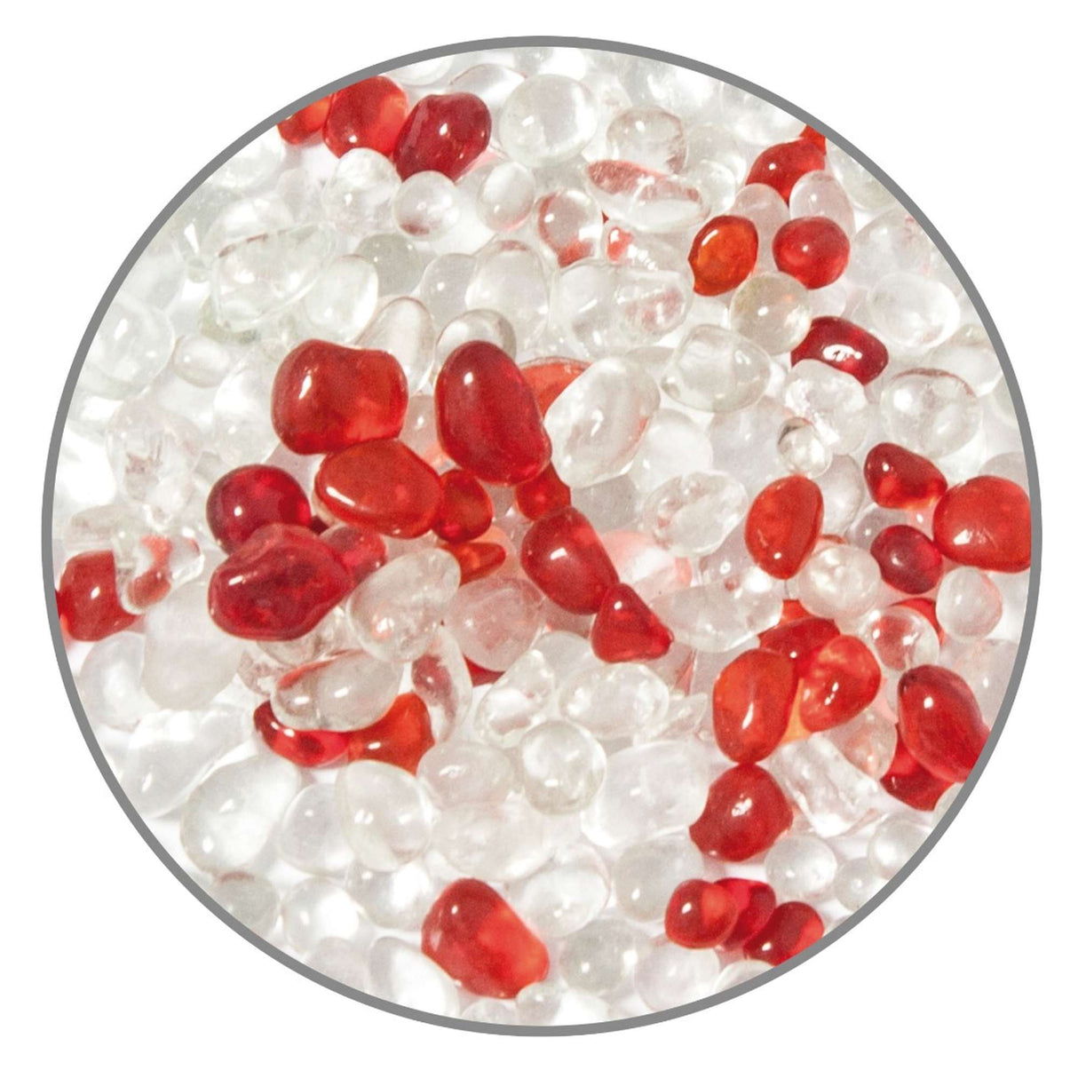 Grava de cristal mix roja (6 mm) - GR23
