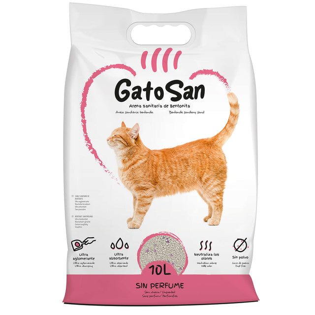 Arena sanitaria de bentonita GatoSan  (10 l) - GTS1