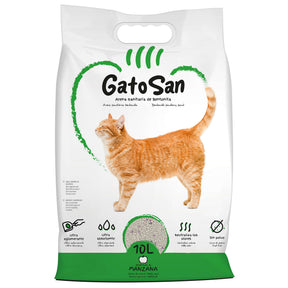 Arena sanitaria de bentonita GatoSan (manzana) (10 l) - GTS2