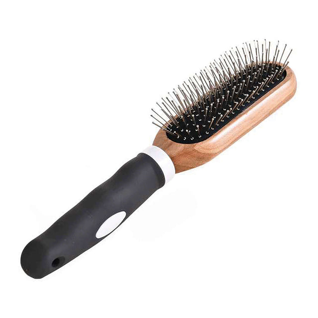 Cepillo metálico de bambú XT-DOG (24.5 cm) - HDC310