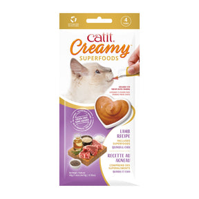 Snack cremoso para gatos Catit Creamy con Superalimentos