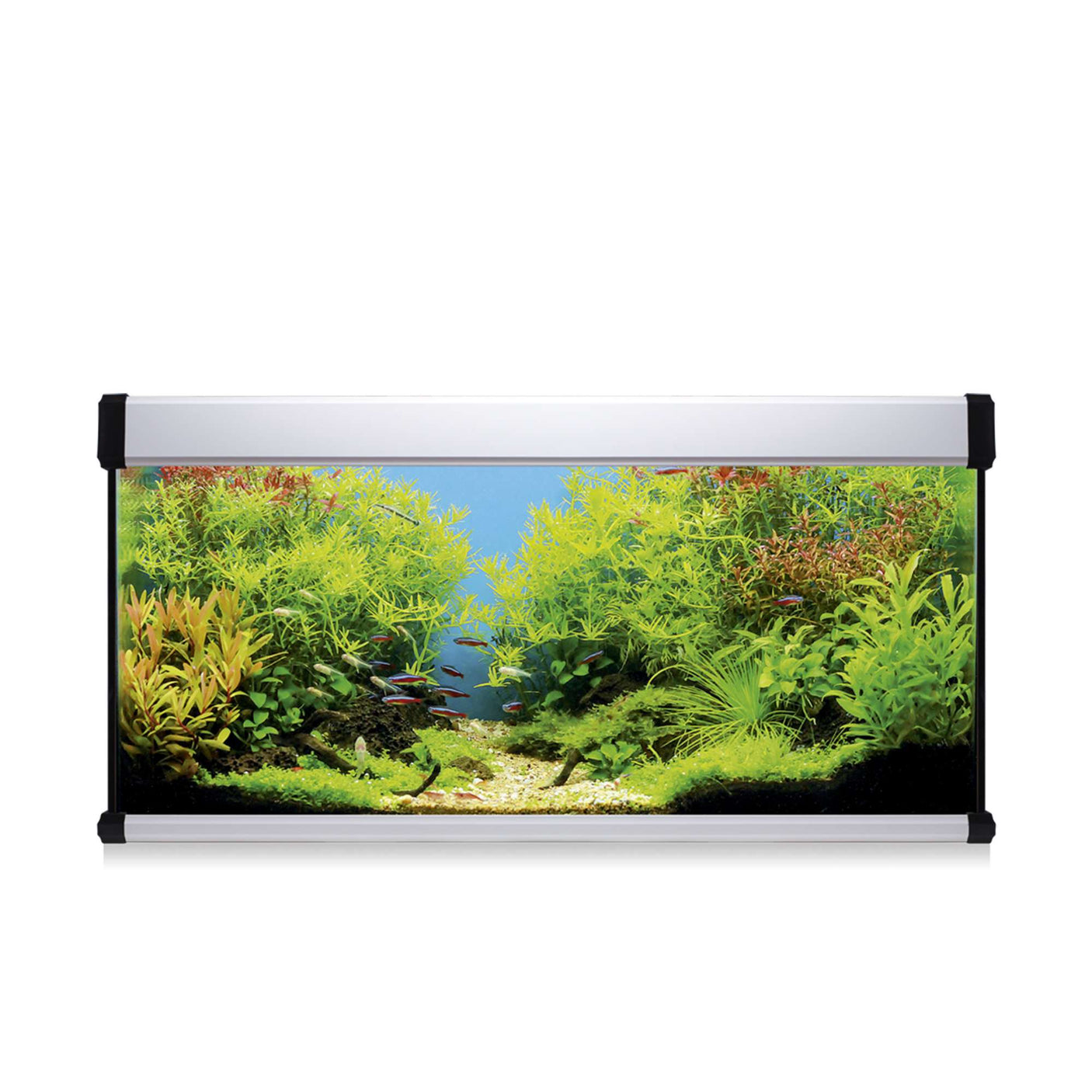 acuario kit aqua lux pro de 130 litros blanco