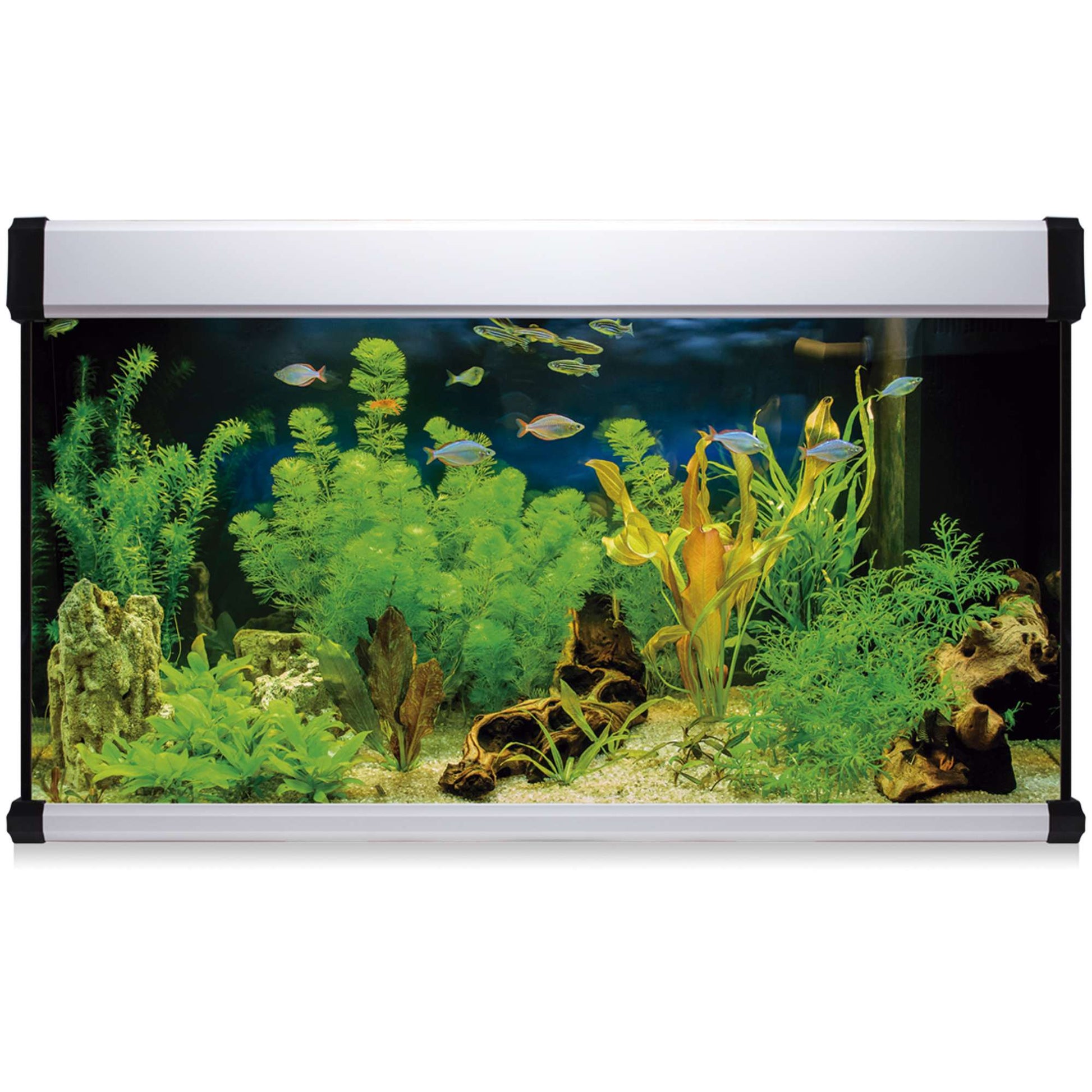 acuario kit aqua lux pro de 300 litros de color blanco