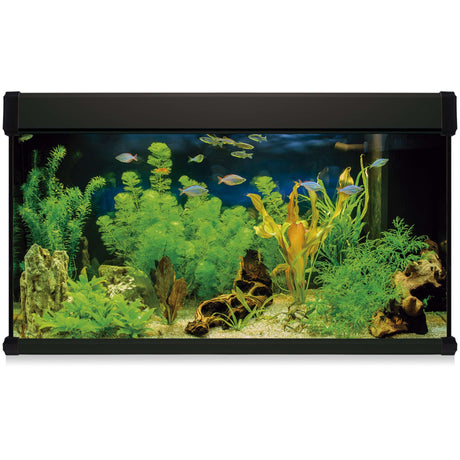 acuario kit aqua lux pro de 300 litros de color negro