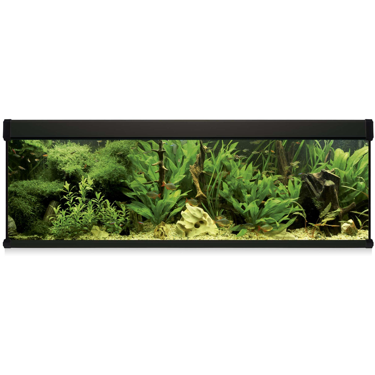 acuario kit aqua lux pro de 600 litros negro