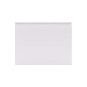 Mesa de color blanco para acuarios de 168 y 200 litros frontal