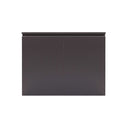 Mesa de color negro para acuarios de 168 y 200 litros frontal