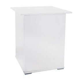 Mesa de color blanco para acuarios cubo