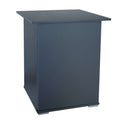 Mesa de color negro para acuarios cubo