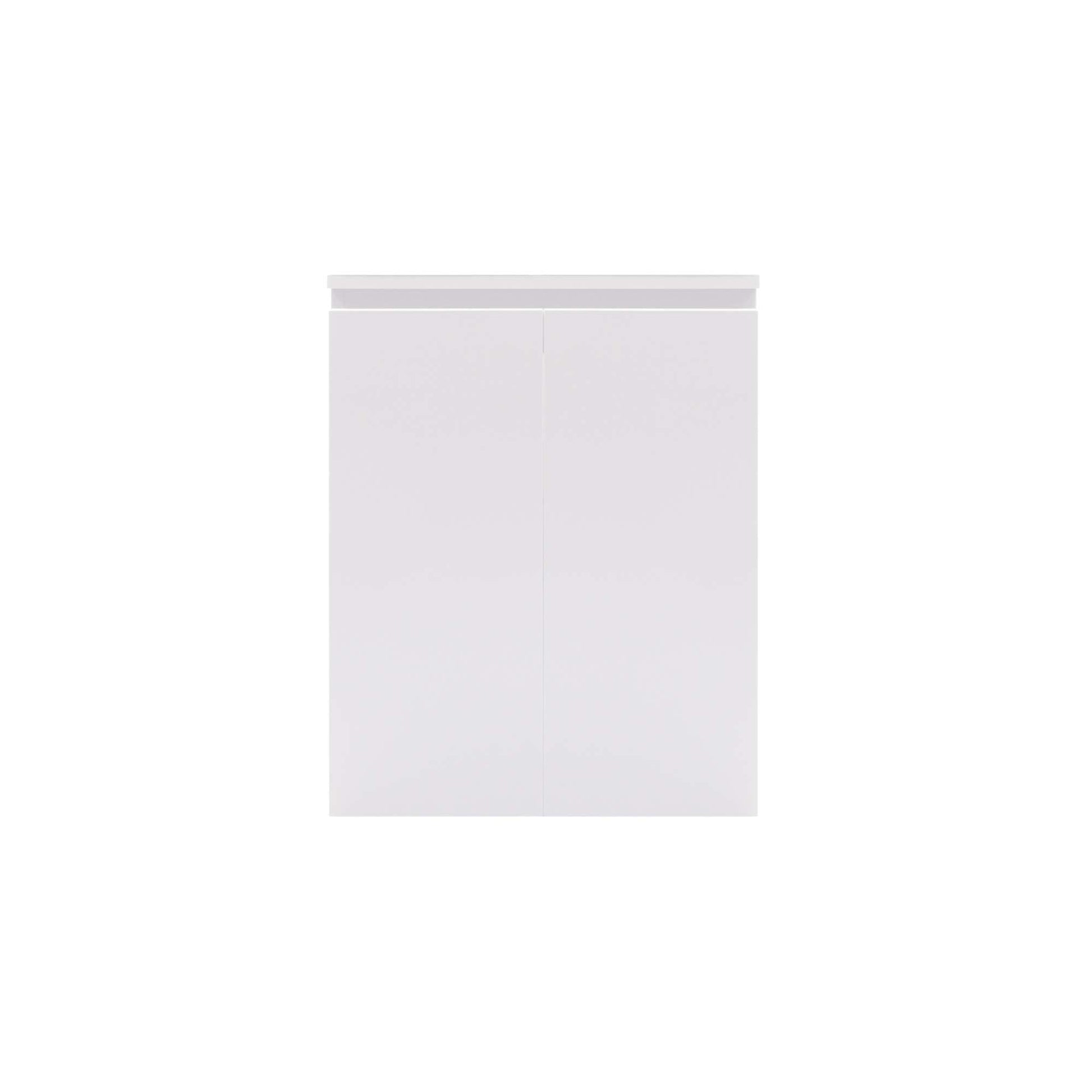 Mesa de color blanco para acuario de 60 cm frontal
