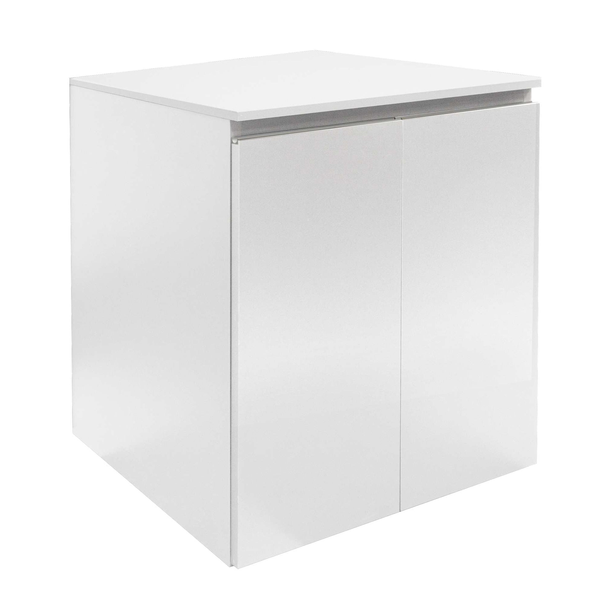 Mesa de color blanco para acuario de 60 cm
