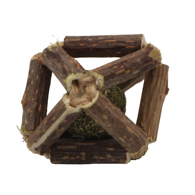 Juguete rombo 3D natural de matatabi para gatos (4.6 cm) - JGM7