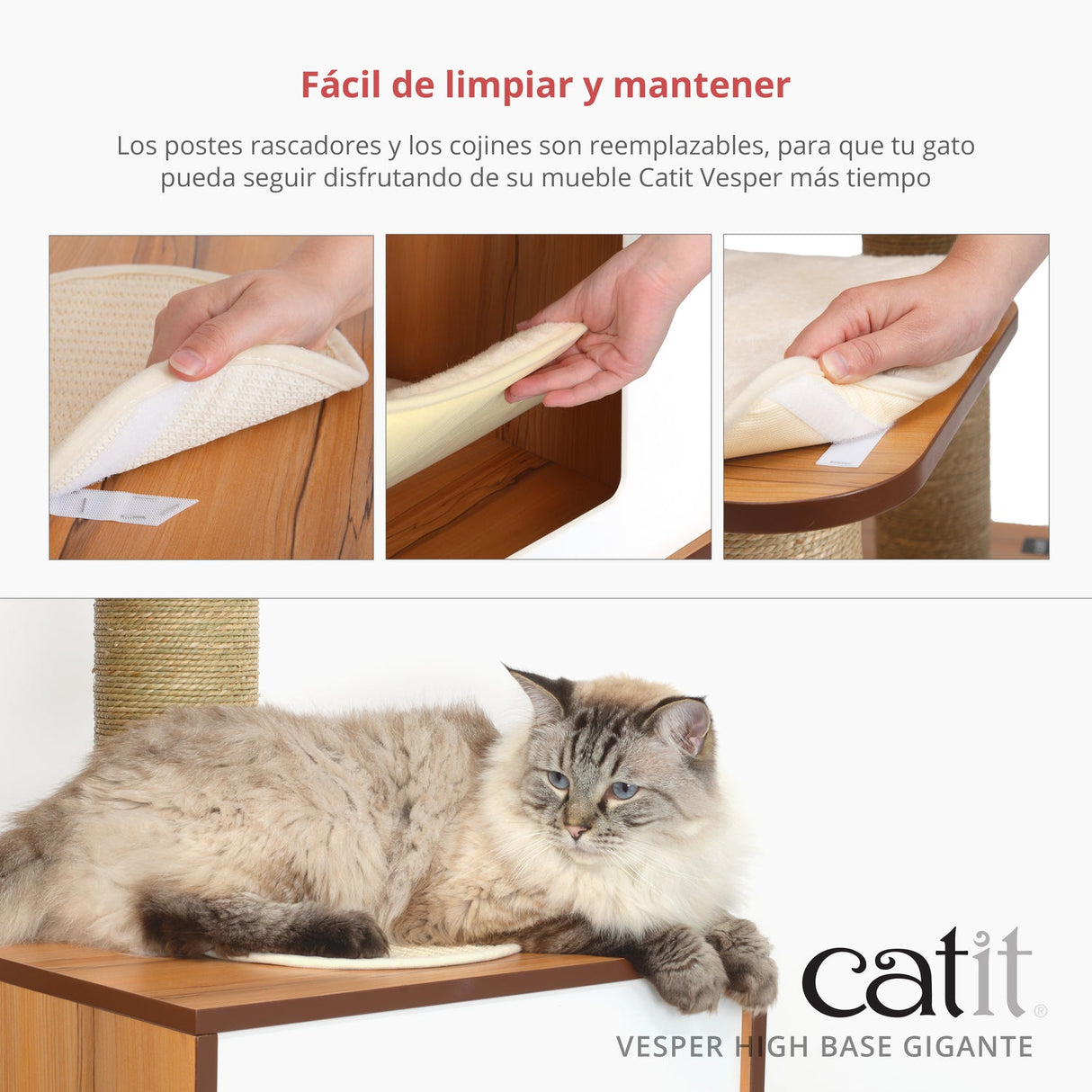 Árbol rascador para gatos de razas grandes Catit Vesper High Base Gigante