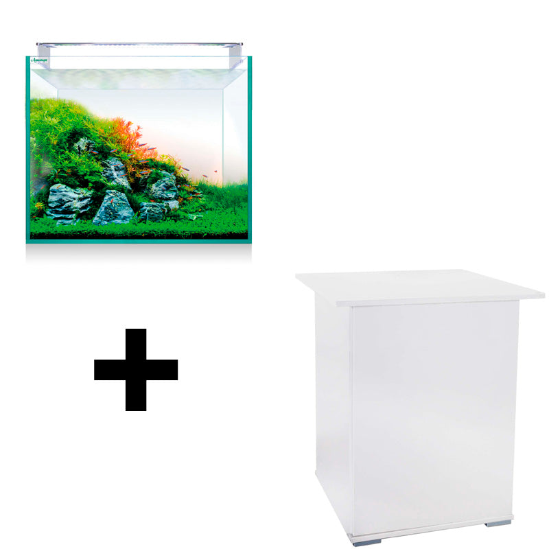 Acuario AQUASCAPE RGB PRO EXTRA-CLARO 150 litros con mesa