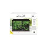 caja acuario aqua led 33 llitros de color negro