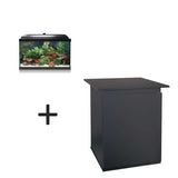 acuario aqua led 45 pro negro y mueble negro