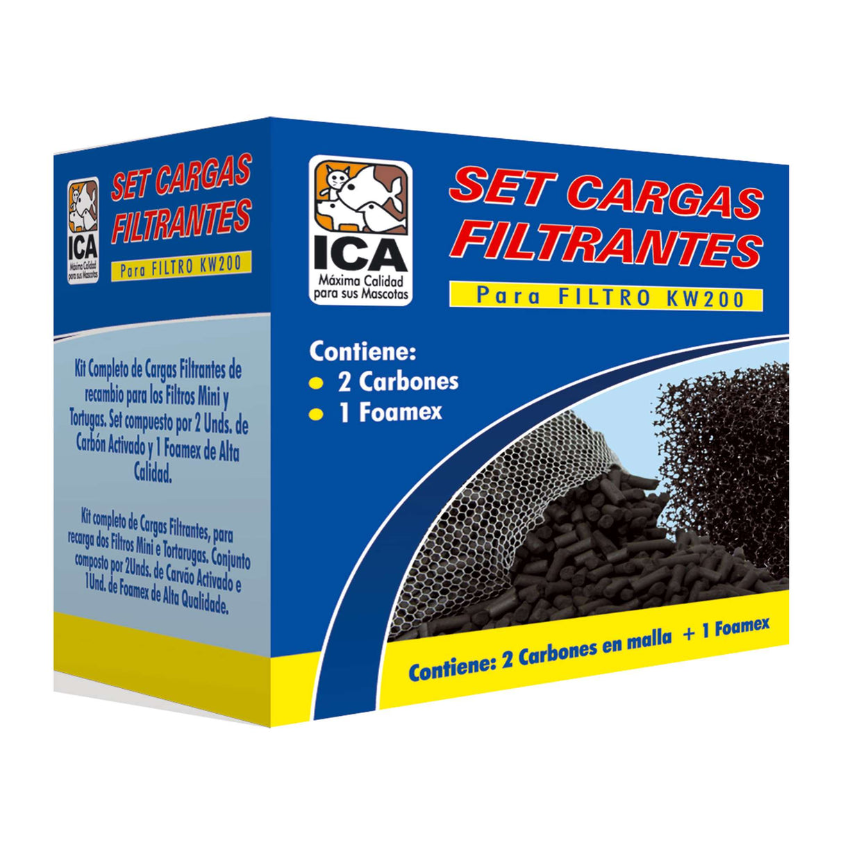 Carga de carbón activado para micro filtro KW200 - KW200S