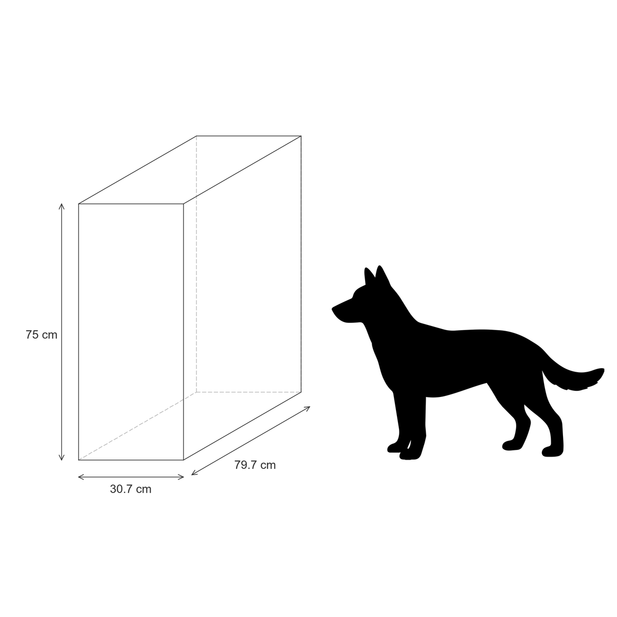 Mesa para acuarios AQUA STAND CLASSIC 79,7 cm