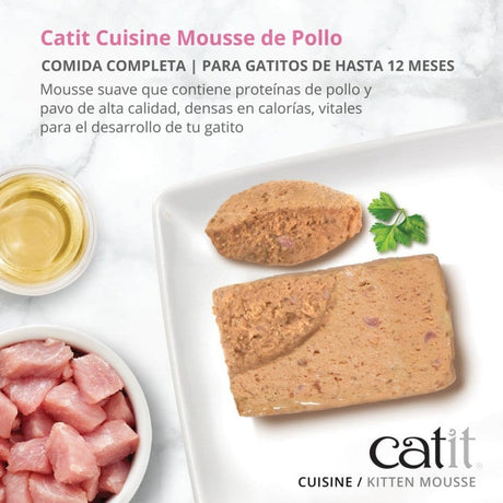 Mousse de Pollo para Gatito Junior Catit Cuisine Kitten