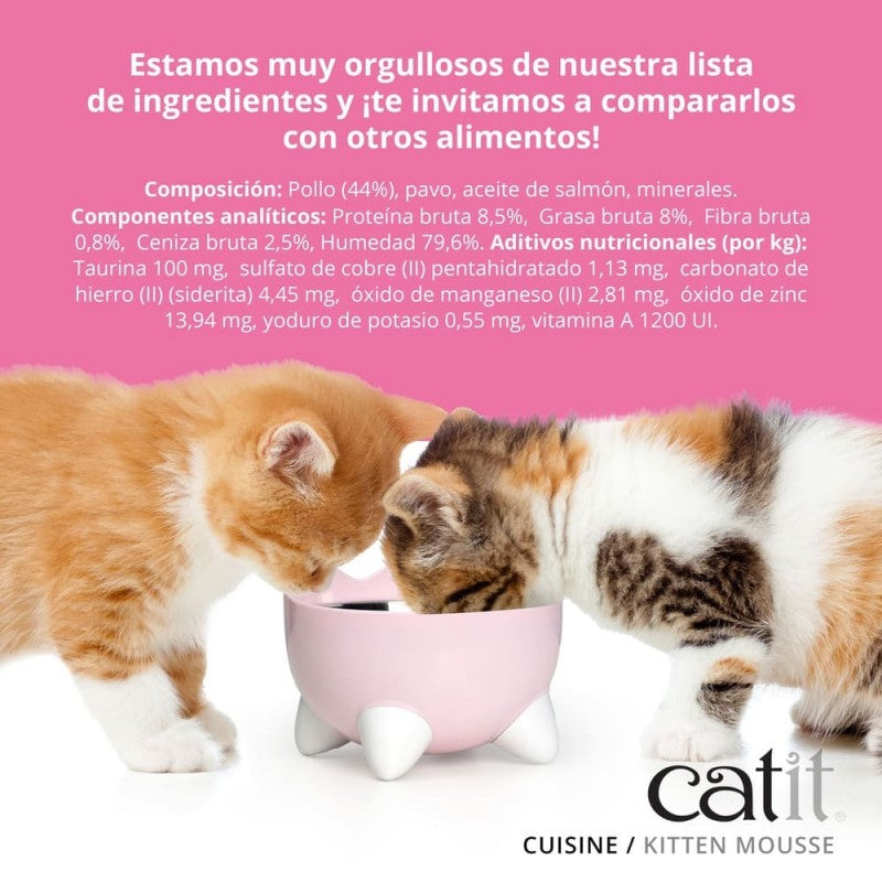 Mousse de Pollo para Gatito Junior Catit Cuisine Kitten
