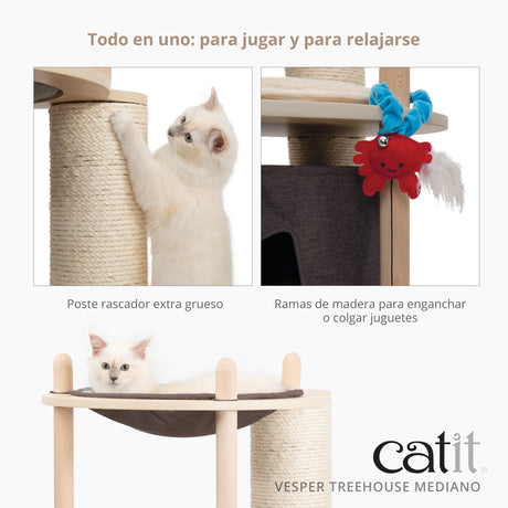 Árbol rascador para gatos Catit Vesper Treehouse