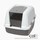 Arenero cerrado para gatos con control de olores Catit Airsift