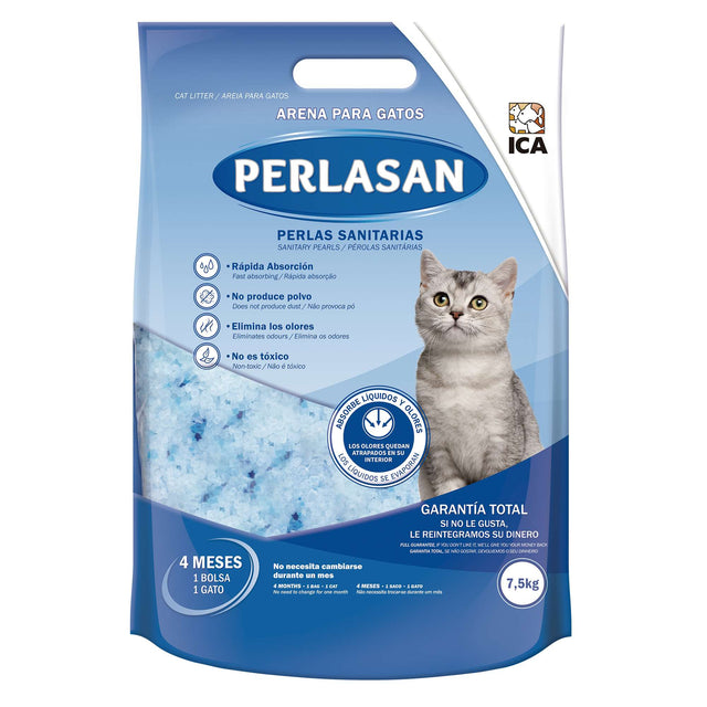Lecho sanitario PERLASAN para gatos (7.5 kg) - PERLA2