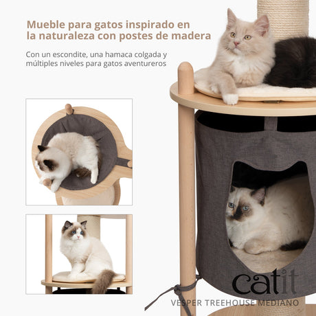 Árbol rascador para gatos Catit Vesper Treehouse