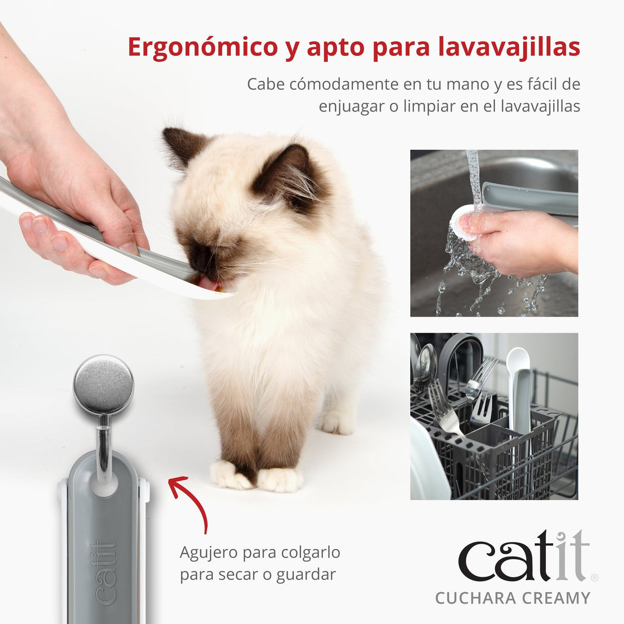 Cuchara para snacks para gatos Catit Creamy
