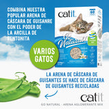 Arena Aglomerante Mix para Muchos Gatos Catit Go Natural