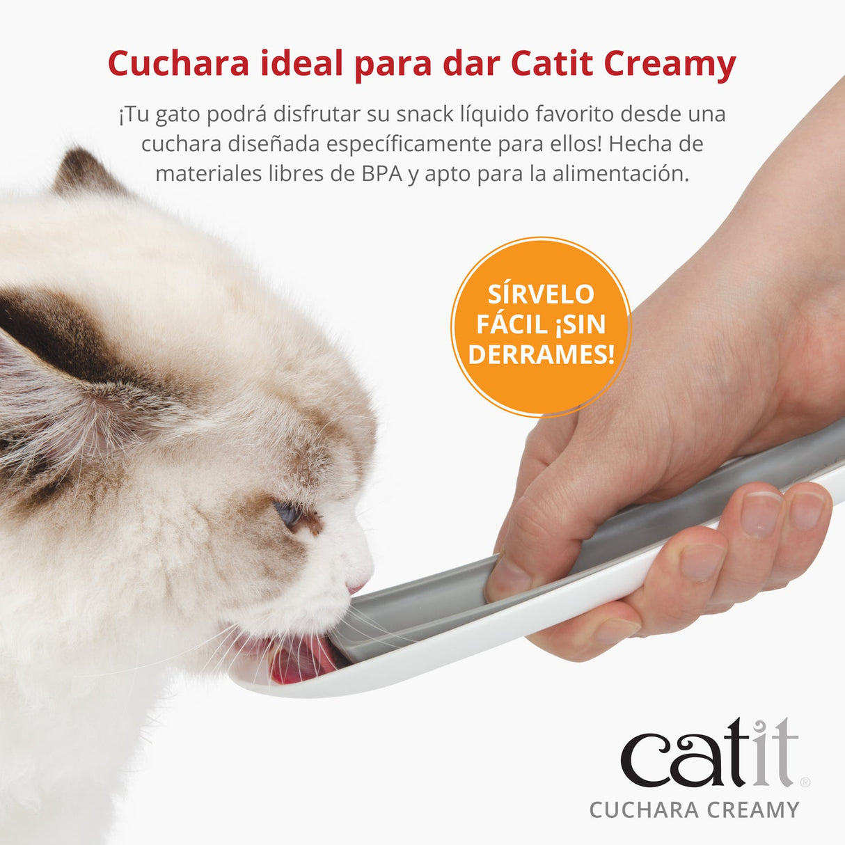 Cuchara para snacks para gatos Catit Creamy