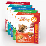 Snacks cremosos para gatos Catit Creamy – 50 Tubos